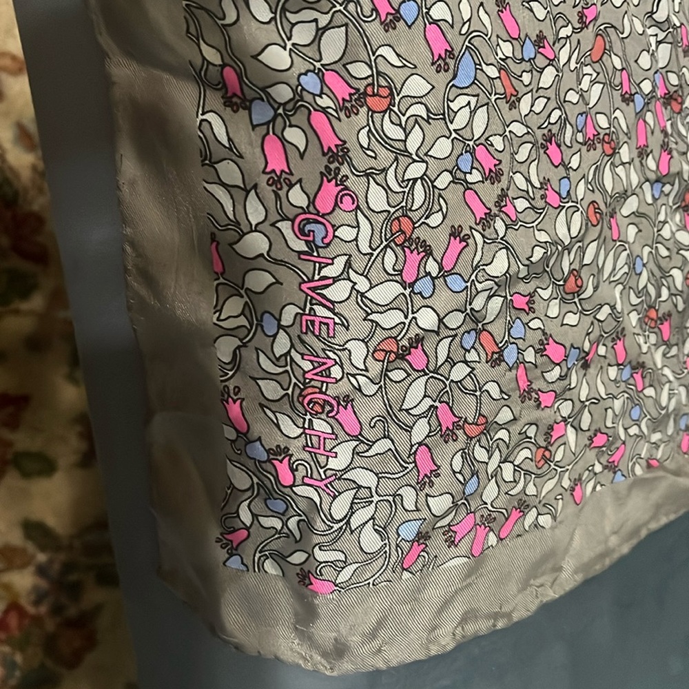 Vintage Givenchy silk scarf